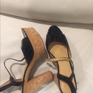 Peep Toe platform shoes